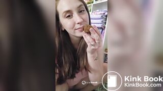 Princess eating a nugget