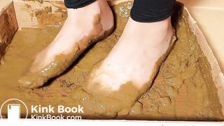 nyloned asian play dirty dog scat gunky feets 4