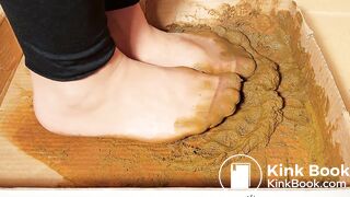 nyloned asian play dirty dog scat gunky feets 4