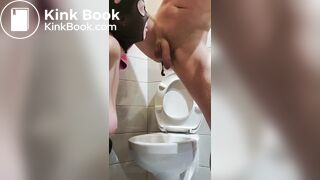 Big Tit Whore Gets Throated While guy takes a dump