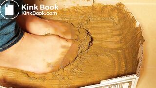 Chinese Shitty Gunky glue of dog scat pantyhose 1