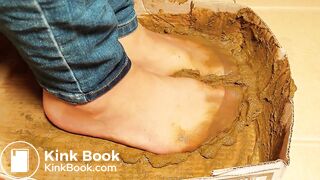 Chinese Shitty Gunky glue of dog scat pantyhose 1