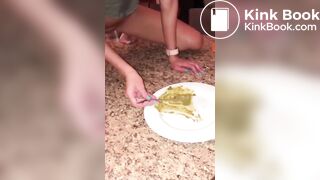 slave girl swallowing your own shit