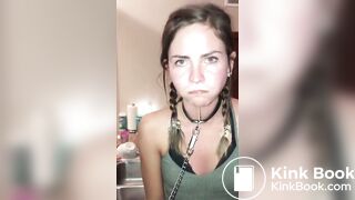 slave girl swallowing your own shit