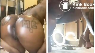 Ebony shits on crackers