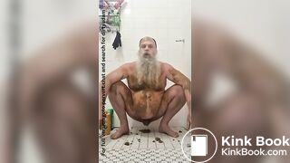 Dirty scat shit smearing