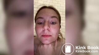 Public bathroom shit snacking