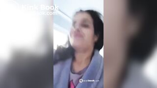 BBW foreign bitch shits in toilet gaping pussy