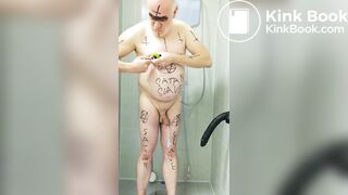 Satan Slave Gets Nipple Porn During Enema Sessi