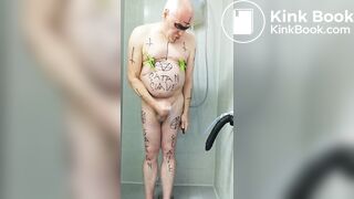 Satan Slave Gets Nipple Porn During Enema Sessi