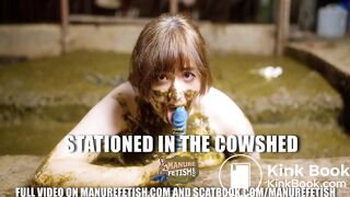 ManureFetish station in the cowshed - masturbating