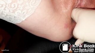 Slave Shit covered Pussy fucked with Toilet Brush