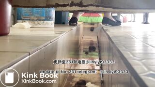 Beautiful girl poops in the toilet 21