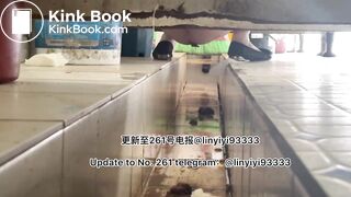 Beautiful girl poops in the toilet 21