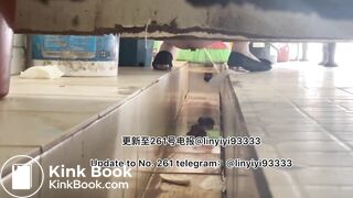 Beautiful girl poops in the toilet 21