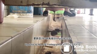 Beautiful girl poops in the toilet 21