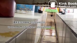 Beautiful girl poops in the toilet 22