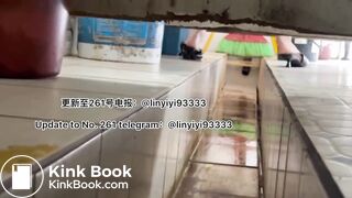 Beautiful girl poops in the toilet 22