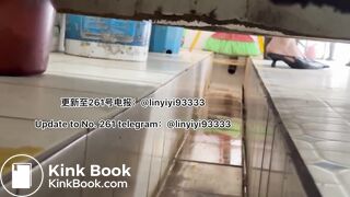 Beautiful girl poops in the toilet 22