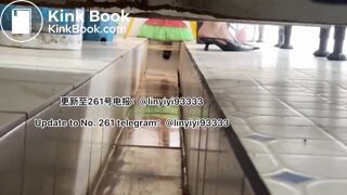 Beautiful girl poops in the toilet 22