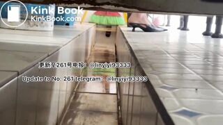 Beautiful girl poops in the toilet 22