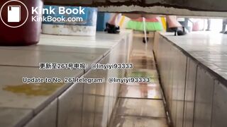 Beautiful girl poops in the toilet 22