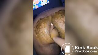 Fist hairy ebony bbw dirty ass