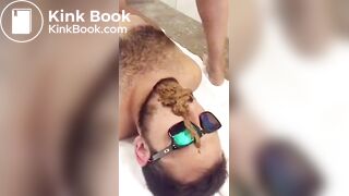 shit eater with his feeder