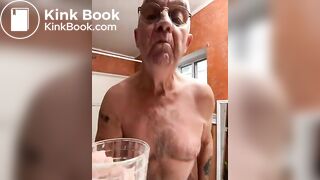 Washing down the shit I just ate
