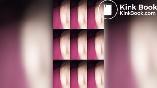 Fat boy playing with his small dick