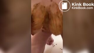 Filthy shit play and eating