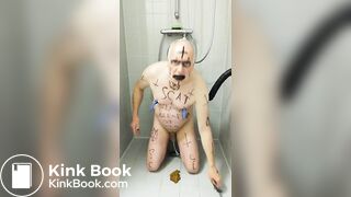 Satan Slave Is Ready For His Sacrificial Scat Sess