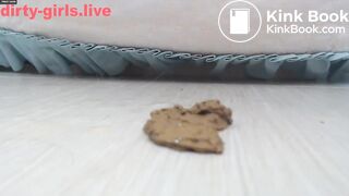 Thin latina tasting shit, drinking pee and make vo