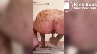 Shit spread shit eat and dirty ass dildo fuck