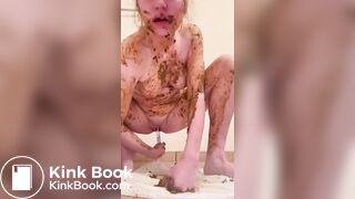 Shit spread shit eat and dirty ass dildo fuck
