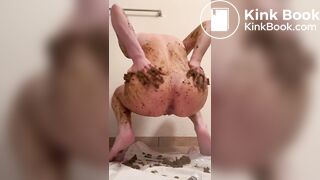 Shit spread shit eat and dirty ass dildo fuck