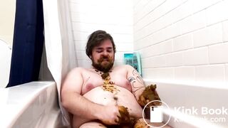 shit pig eater in the tub