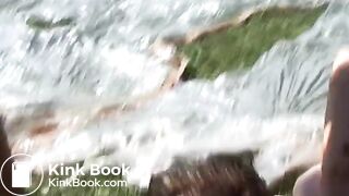 Ingrid outdoor scat gangbang