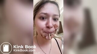 Hot blonde SCAT slut