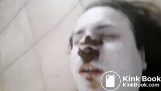 GPastel femdom mistress scat toilet slave