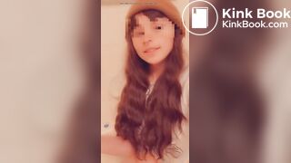 Sexy girl eats her shit in a bathtub