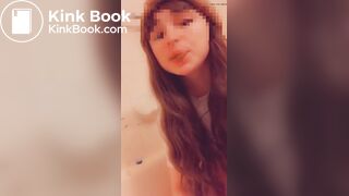 Sexy girl eats her shit in a bathtub
