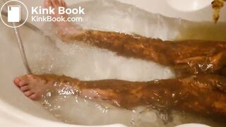 two shit covered gay guys hugging