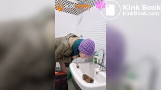 Naughty Ashram Sink Shit Cum