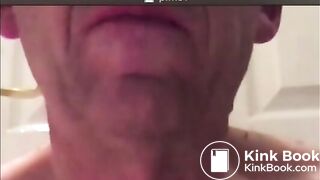 old man eating his shit