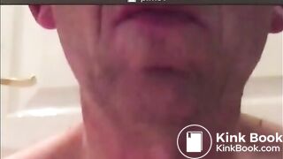 old man eating his shit
