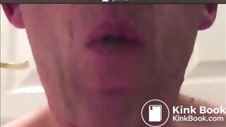 old man eating his shit