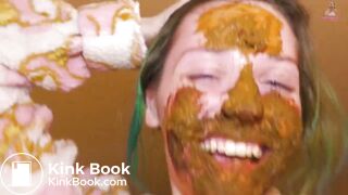 crazy chick smears shit and fucks