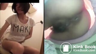 SCAT - Asian girls pooping in the toilet 5