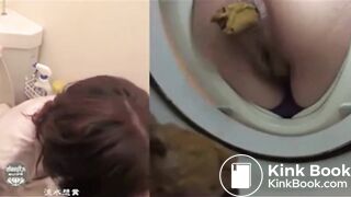 SCAT - Asian girls pooping in the toilet 7